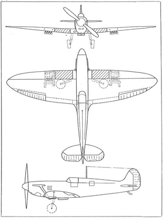 A. L. BENTLEY DRAWINGS | Supermarine Spitfire